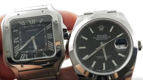 cartier santos vs rolex